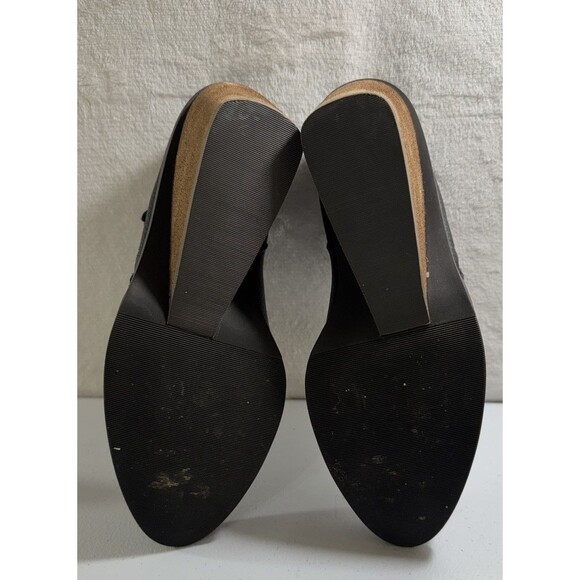 Dr Scholls Platform Wedge Sz 9.5 High Heel  Work It Bootie Ankle Zip Shoes - Picture 3 of 5